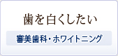 歯を白くしたい～審美歯科・ホワイトニング～